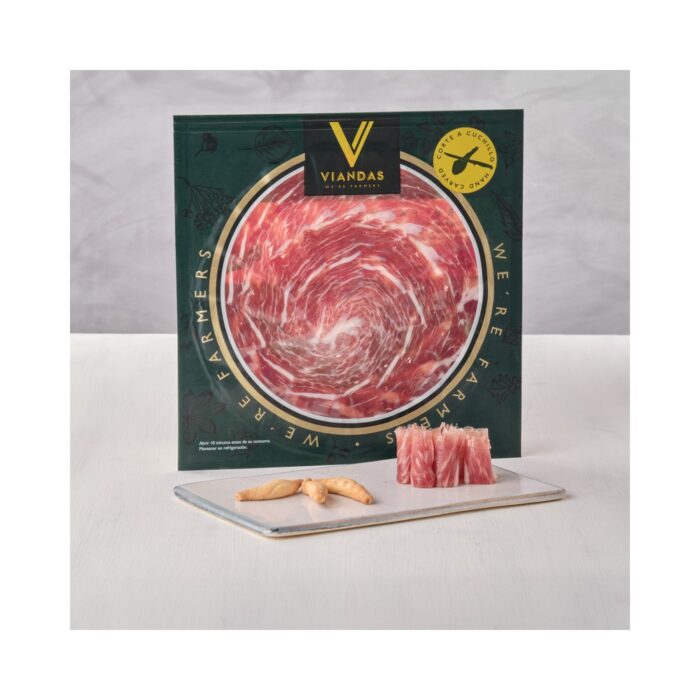 Jamón Bellota Ibérico 50% Raza Ibérica Cortado a Cuchillo 100gr - Imagen 2