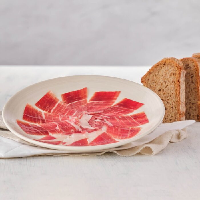 jamon-de-bellota-iberico-50-raza-iberica-cortado-a-mano-100-gr Jamón Bellota Ibérico 50% Raza Ibérica Cortado a Cuchillo 100gr - Imagen 1
