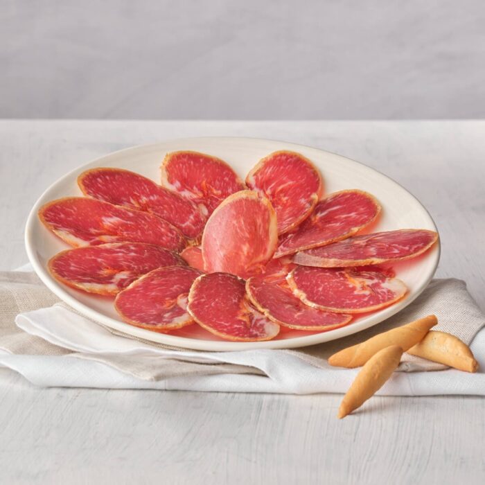 lomo-de-bellota-iberico-50-raza-iberica-cana Lomo de Bellota Ibérico 50% raza Ibérica - Caña 1,2kg - Imagen 1